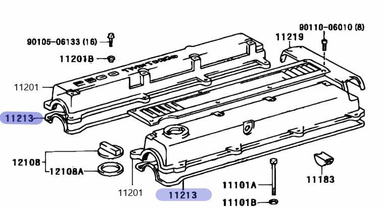 TOYOTA Genuine JZZ30 JZX100 JZX110 1JZ-GTE VVTi Valve Cover Gasket Set OEM