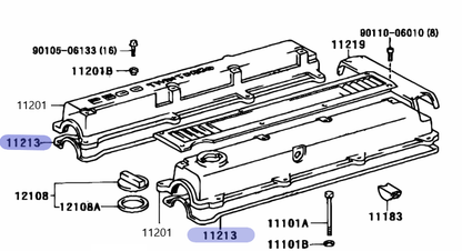 TOYOTA Genuine JZZ30 JZX100 JZX110 1JZ-GTE VVTi Valve Cover Gasket Set OEM