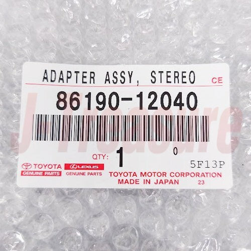 TOYOTA PRIUS PRIME ZVW52 2019-2022 Genuine Stereo Adapter Assy 86190-12040 OEM