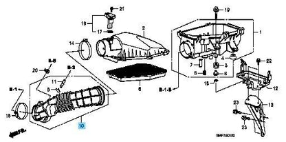 HONDA CIVIC TYPE-R EURO FN2 07-11 Genuine K20Z4 Air Flow Tube 17228-RSP-G00 OEM