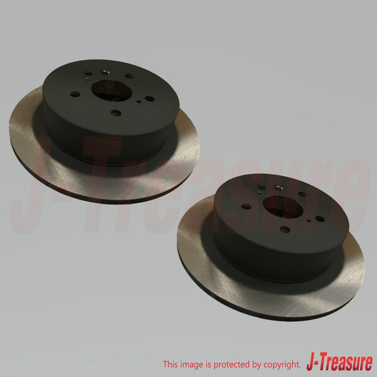 TOYOTA HIGHLANDER GSU40 10-13 Genuine Rear Brake Disc Rotor RH & LH x2 set OEM