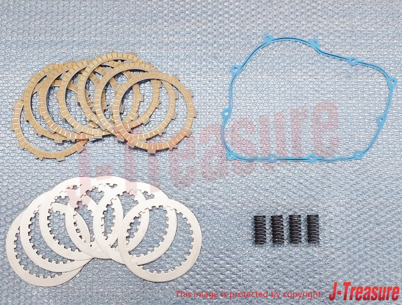HONDA XR650L '93-25 Genuine Clutch Plate Set & W/Crankcase Cover Gasket OEM