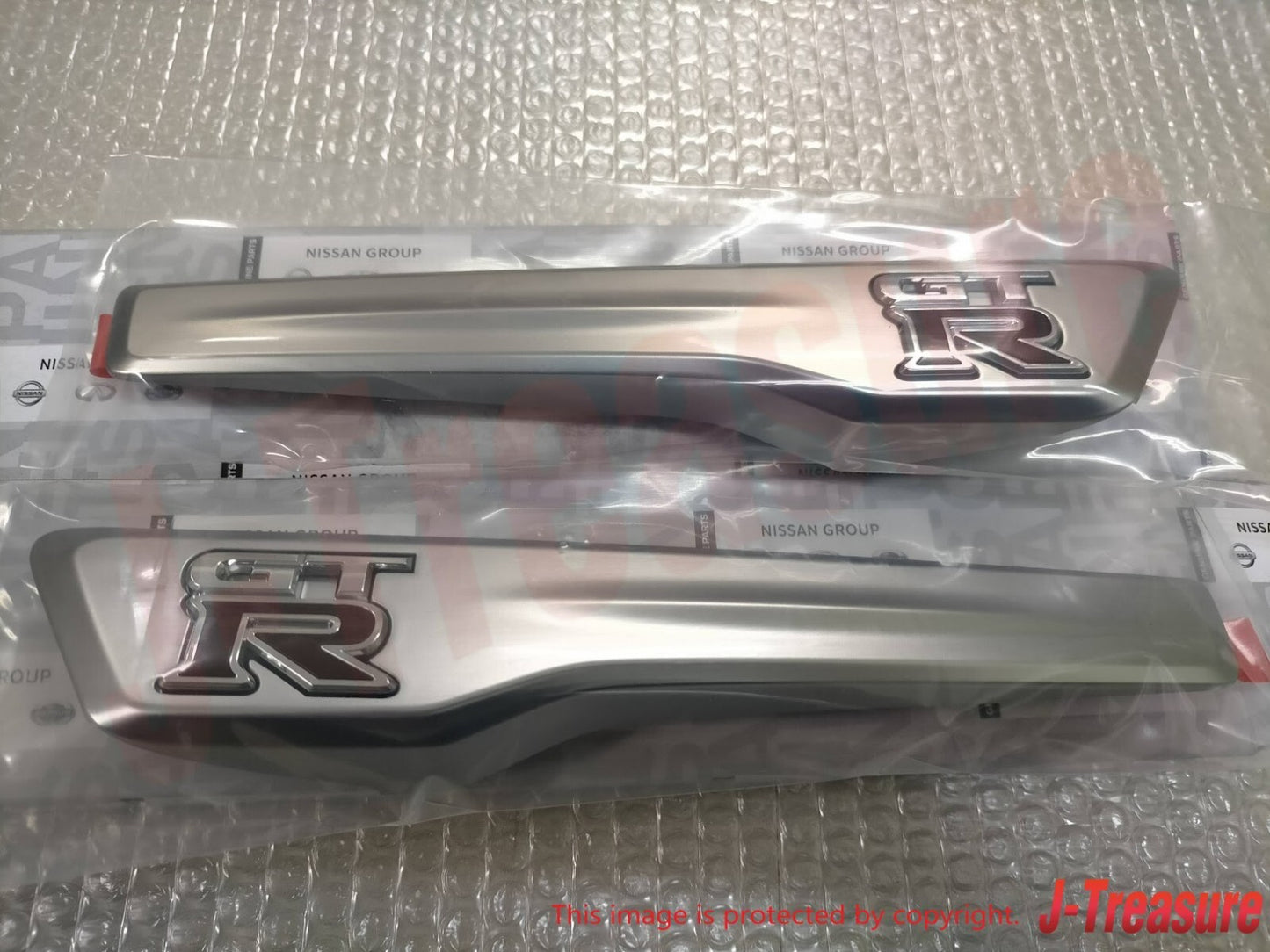 NISSAN GT-R R35 13-21 Genuine Emblem Finisher Front Fender Right & Left Set OEM