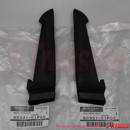 NISSAN 300ZX Z31 84-89 Genuine Front Door Corner Rubber RH LH 80331-01P00 x2 Set