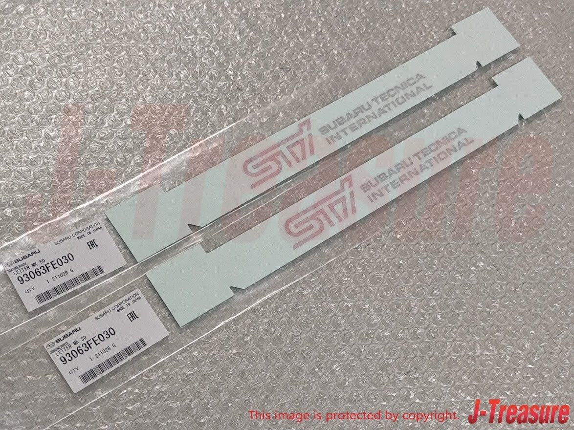 SUBARU IMPREZA WRX STI 05-07 Genuin Front Door Letter Mark 93063FE030 x2 Set OEM