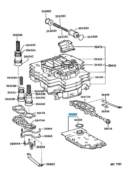TOYOTA CAMRY SXV10 86-01 Genuine A/T Transmission Valve Body Oil Strainer OEM