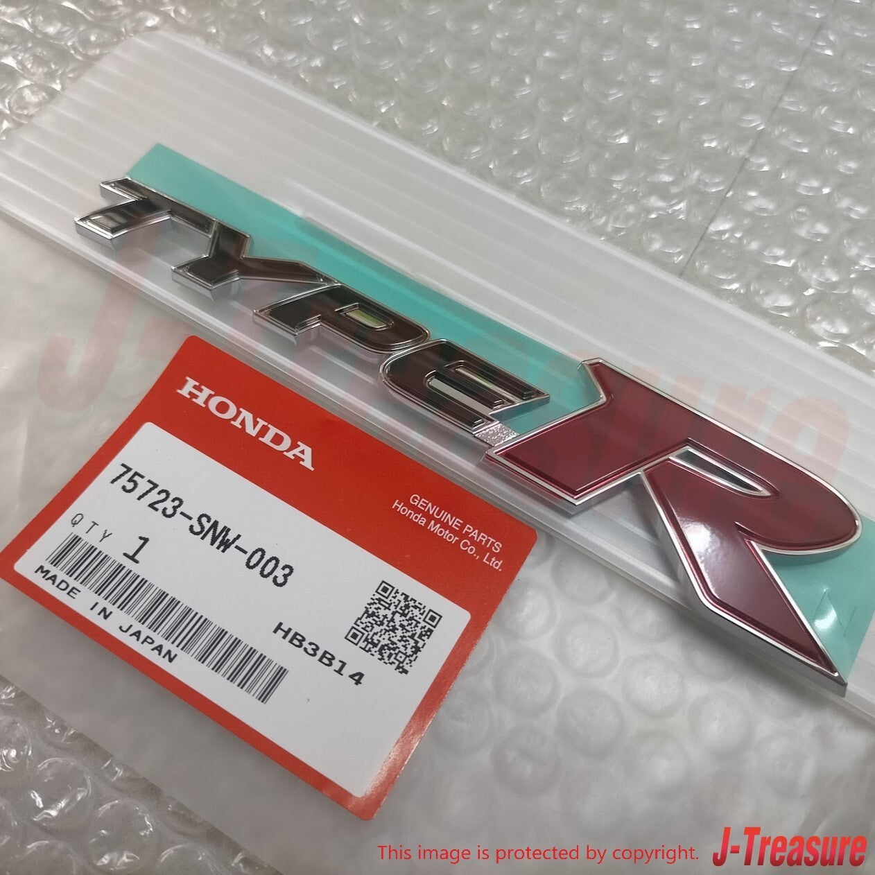 HONDA CIVIC TYPE-R FD2 2006-2011 Genuine Rear "TYPE-R" Emblem Badge OEM
