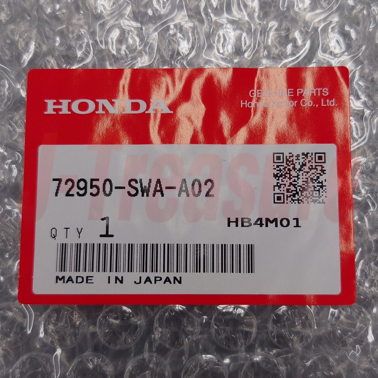 HONDA CR-V RE3 RE4 2007-2011 Genuine Rear Door Molding LH 72950-SWA-A02 OEM