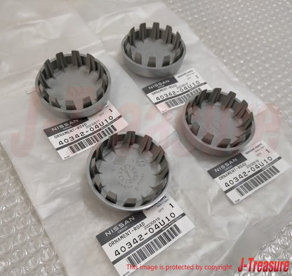 NISSAN SKYLINE R32 GTS R33 R34 GT-R Genuine Wheel Center 40342-04U10 x4 Set OEM