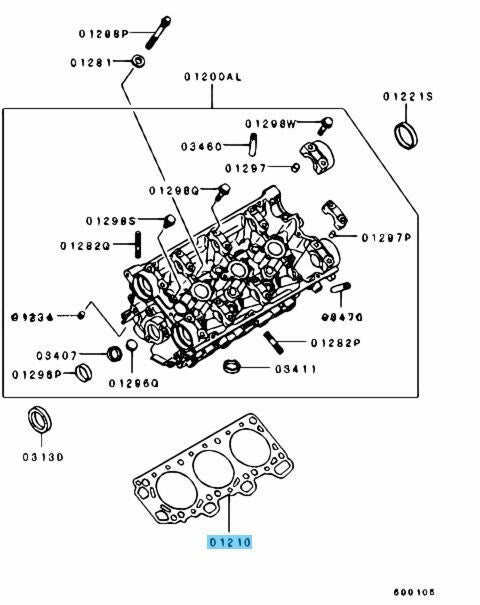 MITSUBISHI GALANT EC5A 96-05 Genuine 6A13 Cylinder Head Gasket MD342320 OEM