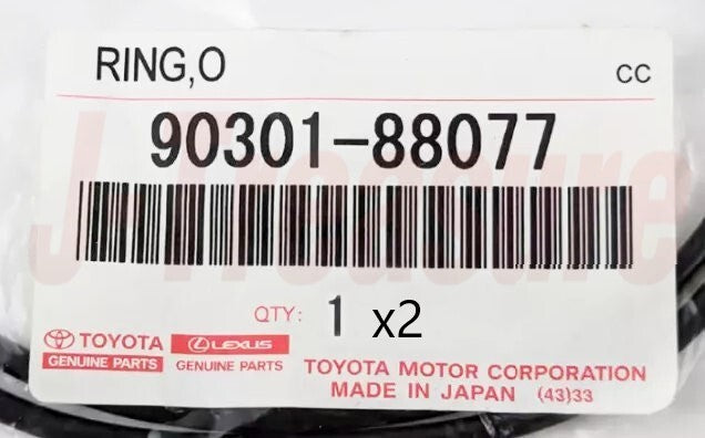 TOYOTA 4RUNNER RZN180 84-02 Genuine Bearing Retainer O-Ring 90301-88077 x2 set