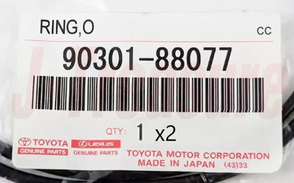 TOYOTA 4RUNNER RZN180 84-02 Genuine Bearing Retainer O-Ring 90301-88077 x2 set