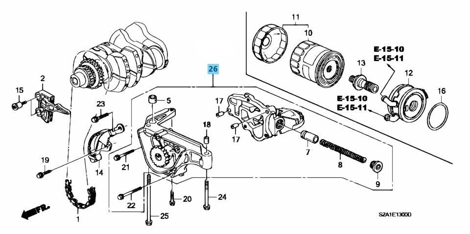 HONDA S2000 S2K AP1 AP2 2000-2009 Genuine F20C F22C Oil Pump 15100-PCX-023 OEM