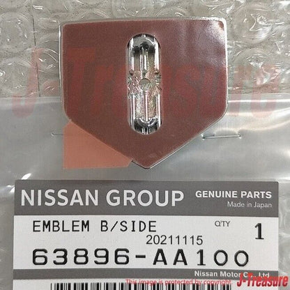 NISSAN SKYLINE R34 ER34 99-02 Genuine Front Side "GT" Emblem Badge Pair 2pcs OEM