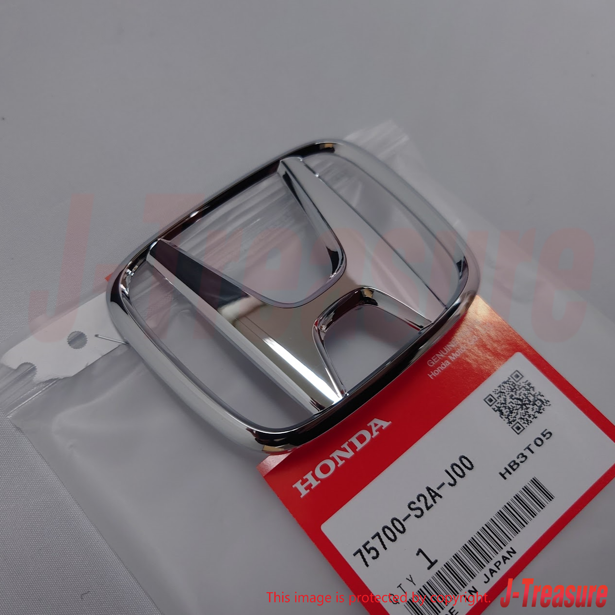 HONDA S2000 AP2 2004-2009 Genuine F/R Center "H" Emblem & Push 4mm Nut Set OEM