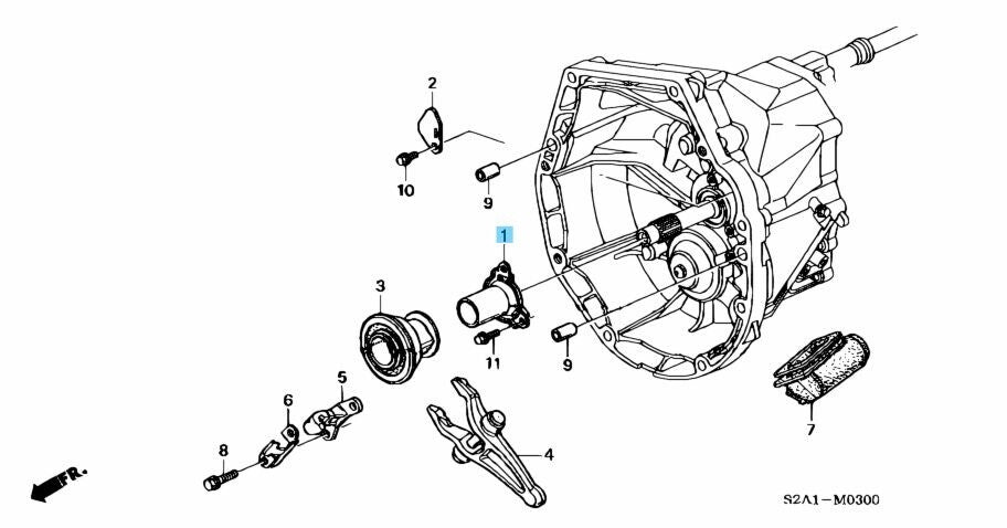 HONDA S2000 AP1/2 00-09 Genuine Clutch Release Bearing Guide  21103-PCY-003 OEM