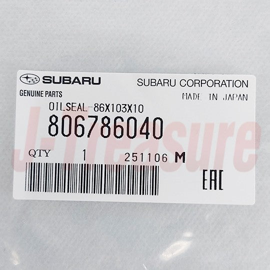 SUBARU WRX STI VAF 15-20 Genuine Crankshaft Rear Main OIL Seal 806786040 OEM