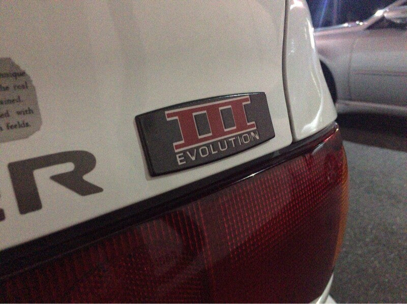 MITSUBISHI LANCER EVO3 CE9A Genuine EVOLUTION III Rear Emblem Badge MR221720 OEM