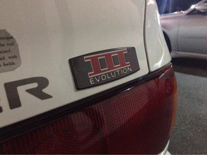 MITSUBISHI LANCER EVO3 CE9A Genuine EVOLUTION III Rear Emblem Badge MR221720 OEM