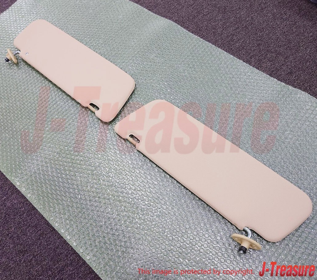 TOYOTA PICKUP TRUCK 1979-1983 Genuine Sunvisor Tan Beige Right & Left Set OEM
