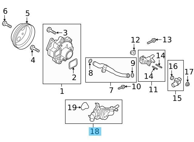 MAZDA CX-5 KF 2018-2023 Genuine HVAC Heater Control Valve PYFD-15-16ZA OEM