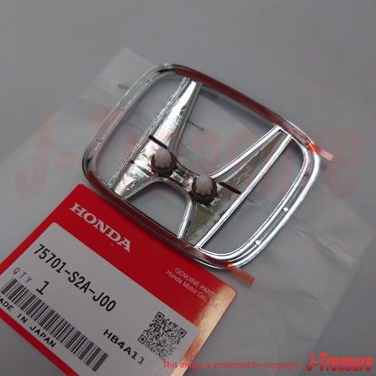 HONDA S2000 AP2 2004-2009 Genuine F/R Center "H" Emblem & Push 4mm Nut Set OEM