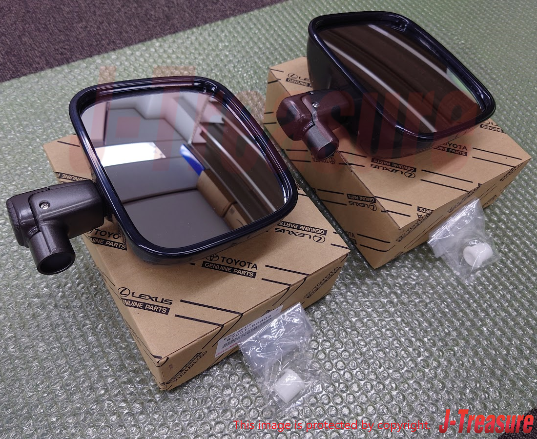 TOYOTA LAND CRUISER FJ40 FJ45 FJ43 HJ47 Genuine Door Mirror & Arm RH LH Set OEM