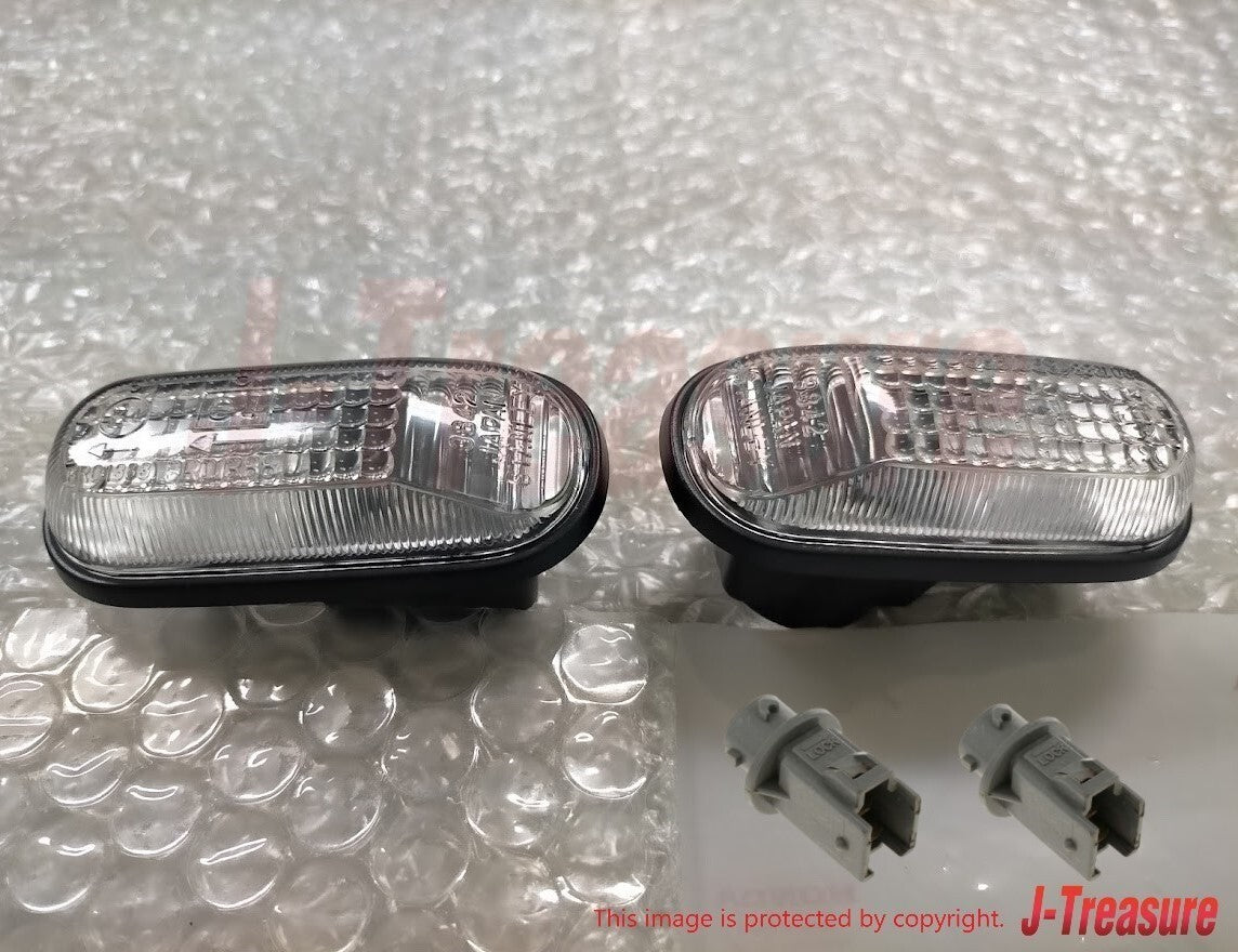 HONDA S2000 AP2 2008-2009 Genuine Fender Clear Side Marker Lens & Socket Set OEM