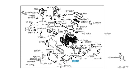 NISSAN ROGUE T32 2014-2020 Genuine AC Temperature Sensor 27723-4BU0A OEM