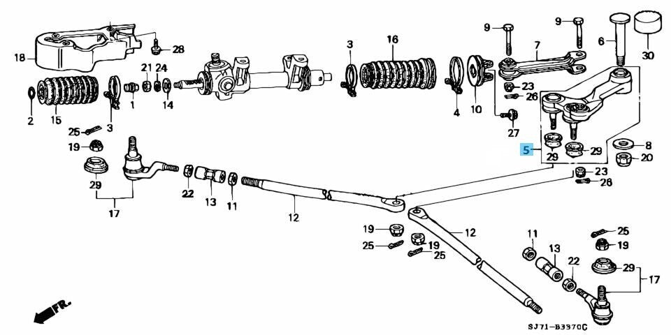 HONDA ACTY TRUCK HA1 HA2 HA3 HA4 Genuine Steering Center Arm 53461-SJ6-010 OEM