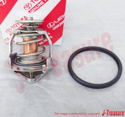 TOYOTA CAMRY ASV50 06-11 Genuine Engine Coolant Thermostat & GASKET set OEM