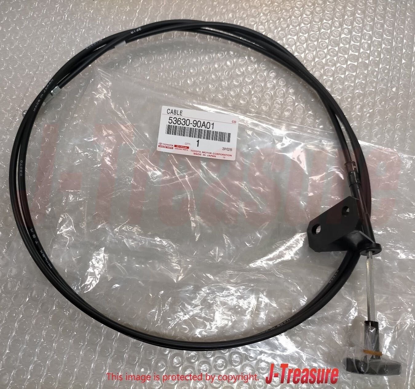 TOYOTA LAND CRUISER FJ60 81-90 Genuine Hood Lock Control Cable 53630-90A01 OEM
