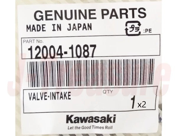 KAWASAKI KLR650 KL650A KL650E '87-10 Genuine Intake Valve 12004-1087 x2 Set OEM