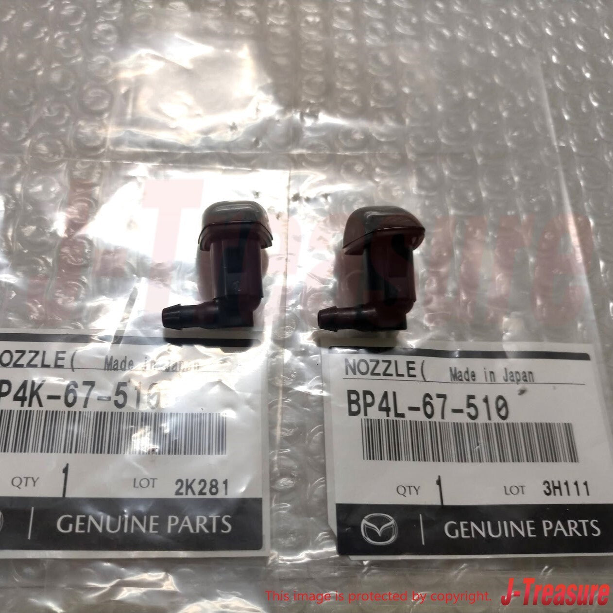 MAZDA MAZDA3 BK 04-09 Genuine Washer Nozzle RH & LH BP4L-67-510 BP4K-67-510 Set