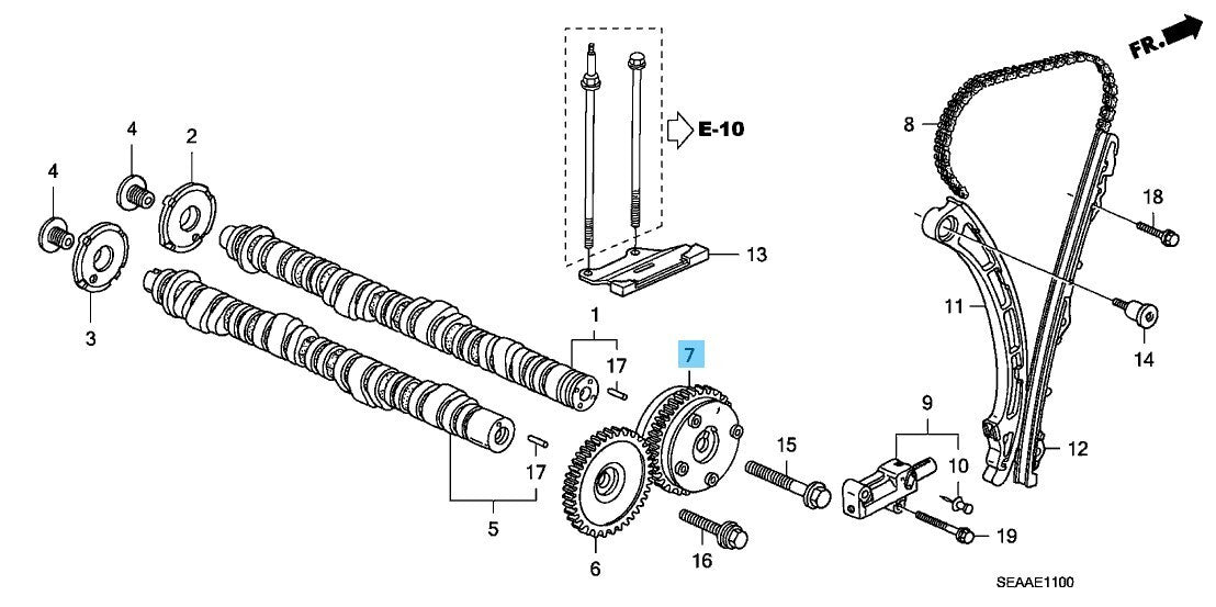 HONDA ACURA TSX CL# CM# 04-08 K24A Genuine VTC Actuator Assy 14310-RBB-003 OEM