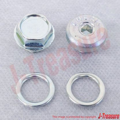 LEXUS GS300 GRS190 2006 Genuine A/T Oil Pan Drain Plug & Plug Gasket Set OEM