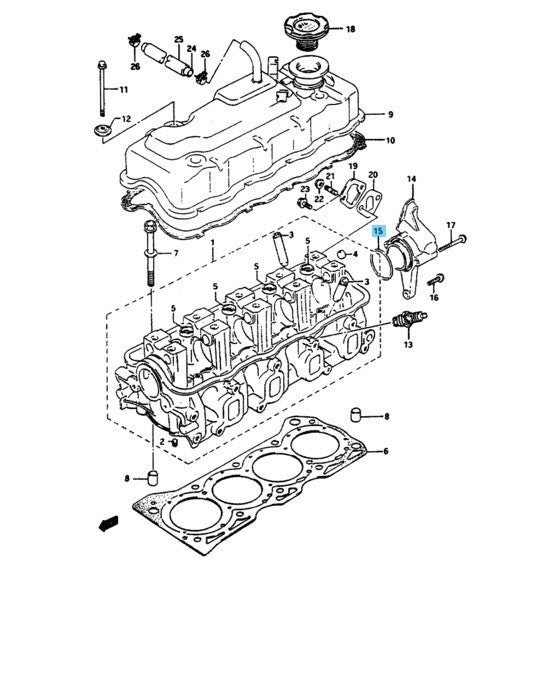 SUZUKI SAMURAI SJ413 Genuine Distributor Case O-Ring (D:1.9,ID:55.5) 09280-56004