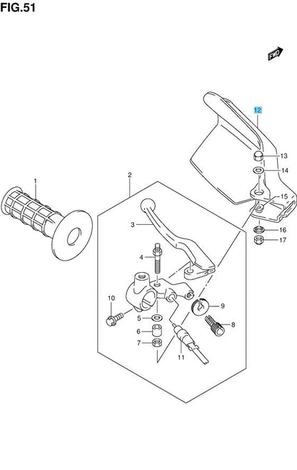 SUZUKI DR650SE 2006-2009 2011-2014 Genuine Knuckle Cover (WHITE) RH & LH Set OEM