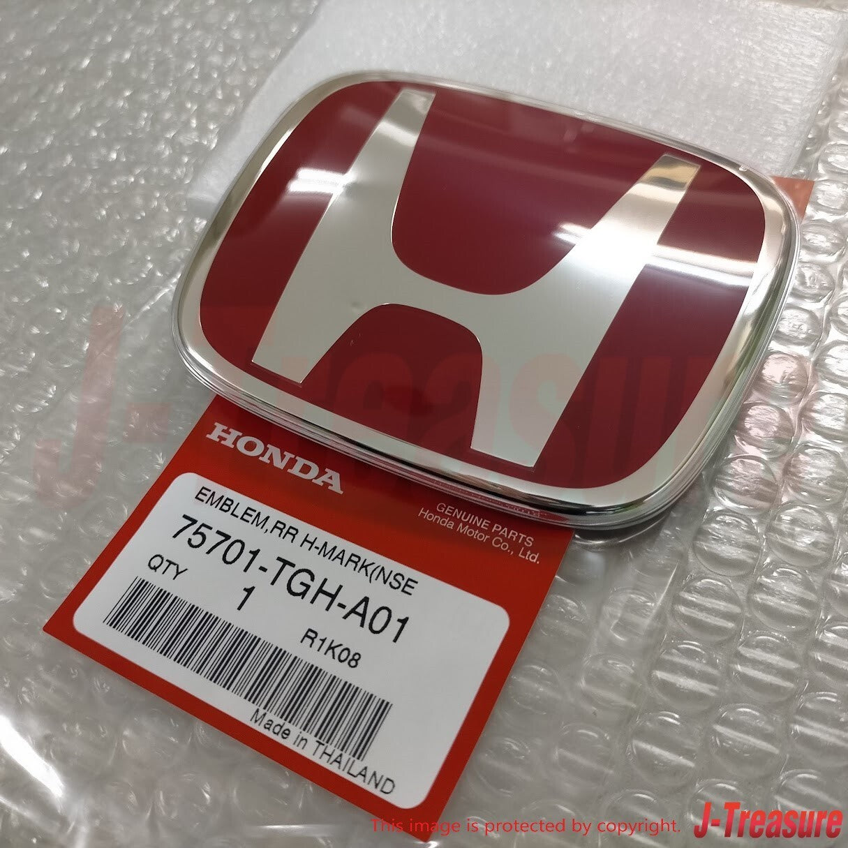 HONDA CIVIC TYPE-R FK8 2017-2019 Genuine Front & Rear Red "H" Emblem Set OEM