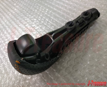 HONDA FIT RS GE8 Genuine Automatic Auto CVT Leather Shift Knob Orange Stitch OEM