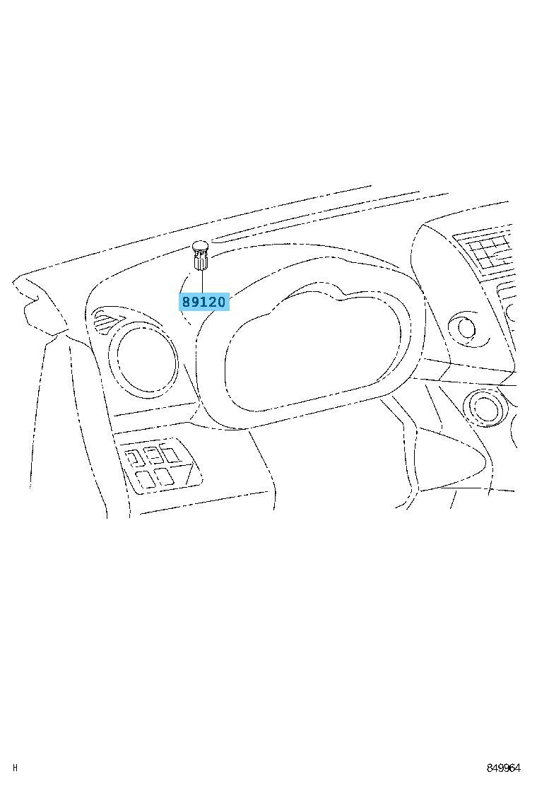 TOYOTA RAV4 ASA33 08-14 Genuine Automatic Light Control Sensor 89121-12010 OEM
