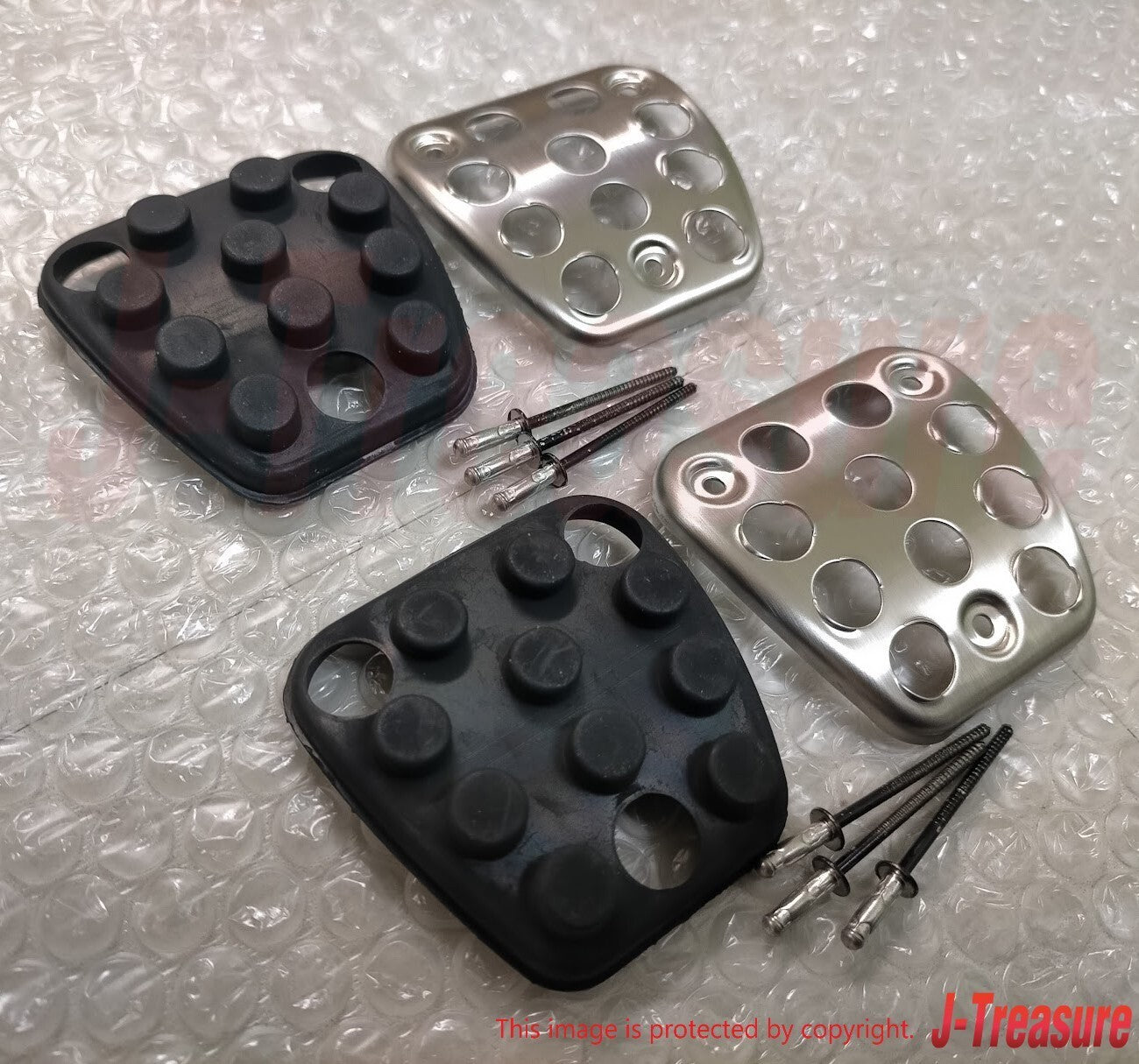 HONDA CIVIC FD2 10-15 Genuine Brake Clutch Pedal Cover 46545-SNW-J21 x2 Set OEM