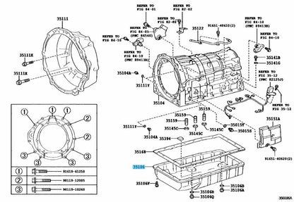 TOYOTA LEXUS GS IS RC Genuine Automatic Transmission Oil Pan 35106-30260 OEM