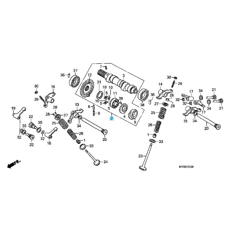 HONDA XR650L 1993-2009 2012-2022 Genuine Camshaft Assy 14000-MAN-690 OEM
