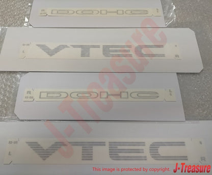 HONDA CIVIC EG6 EK4 SiR Genuine Side "DOHC" "VTEC" Sticker Decal Silver Set OEM