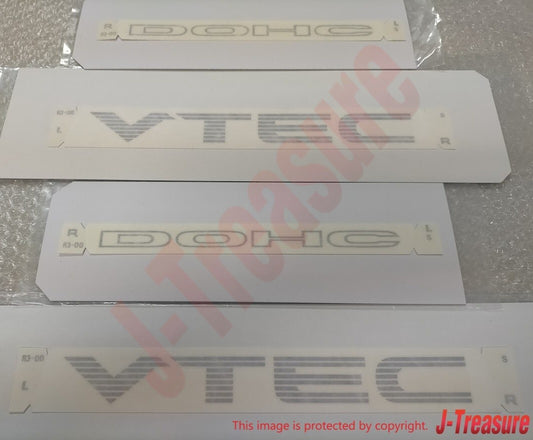 HONDA CIVIC EG6 EK4 SiR Genuine Side "DOHC" "VTEC" Sticker Decal Silver Set OEM