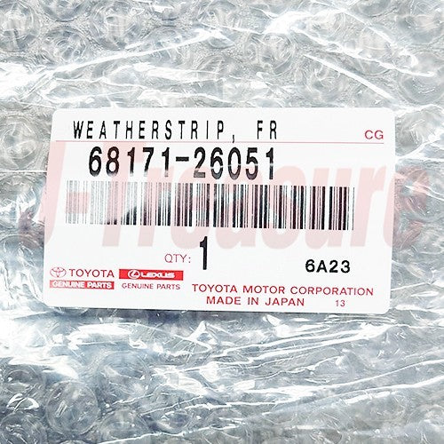 TOYOTA HIACE 2## '05-20 Genuine Fr/Door Glass Inner Weatherstrip RH 68171-26051