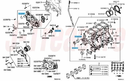 MITSUBISHI MIRAGE C53A 89 91-92 Genuine Balance Removal Shaft Eliminator Kit OEM