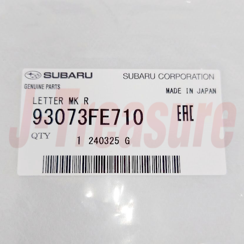 SUBARU IMPREZA WRX STI GDB GDF 2005 Genuine Grade Trunk Lid Letter Mark RH OEM
