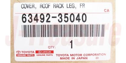 TOYOTA 4RUNNER GRN280 10-24 Genuine Front Roof Rack Leg Cover LH 63492-35040 OEM